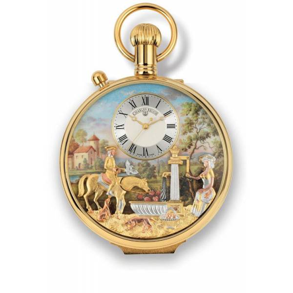 Musik Taschenuhr, REUGE Wecker-Glockenspieluhr Fontaine Romance Musik Taschenuhr, REUGE Wecker-Glockenspieluhr Fontaine Romance