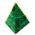 IMHOF Tischuhr Quartz Pyramide Malachit grün
