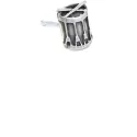Ohrstecker Trommel 7x6mm in Silber