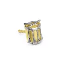 Ohrstecker Trommel 7x6mm in 18K Gold