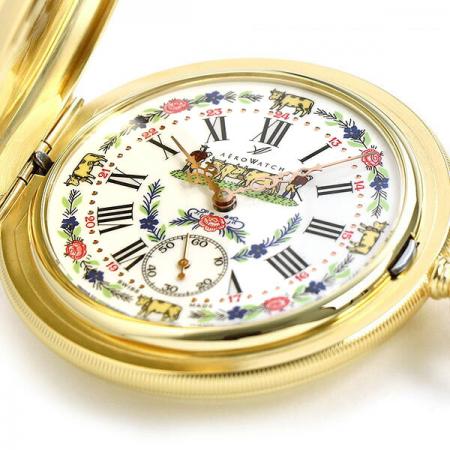 Ethno Taschenuhr Handaufzug Aerowatch  gold