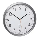 TFA EFR Sweep Silent Funkwanduhr silber mit Zahlen