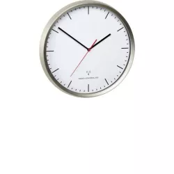 TFA EFR Sweep Silent Funkwanduhr silber mit Index