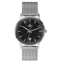JUNGHANS Milano 37 Solaruhr Index Edelstahl Milanaiseband