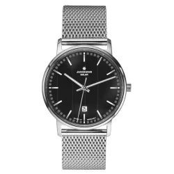 JUNGHANS Milano 37 Solaruhr Index Edelstahl Milanaiseband