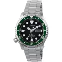 CITIZEN Promaster Diver Automatik Taucheruhr Edelstahl schwarz-grün
