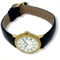 SAINT-BLAISE Sapphire Crystal Golduhr mit Lederband