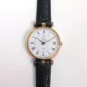 Prestige de Genve Damen Golduhr Quartz Lederband
