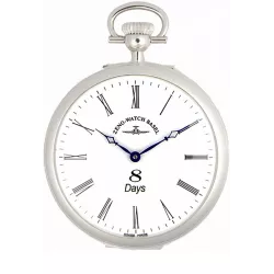 8 Tage Taschenuhr Handaufzug ZENO Sterling Silber römisch