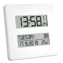 TFA LCD Funk Tisch-Wanduhr mit ausgeschriebenem Wochentag