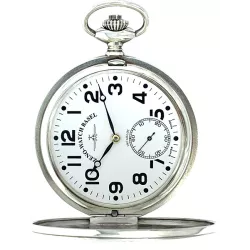 Klassik Taschenuhr Handaufzug Silber Basilea