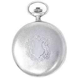 Klassik Taschenuhr Handaufzug Silber Basilea