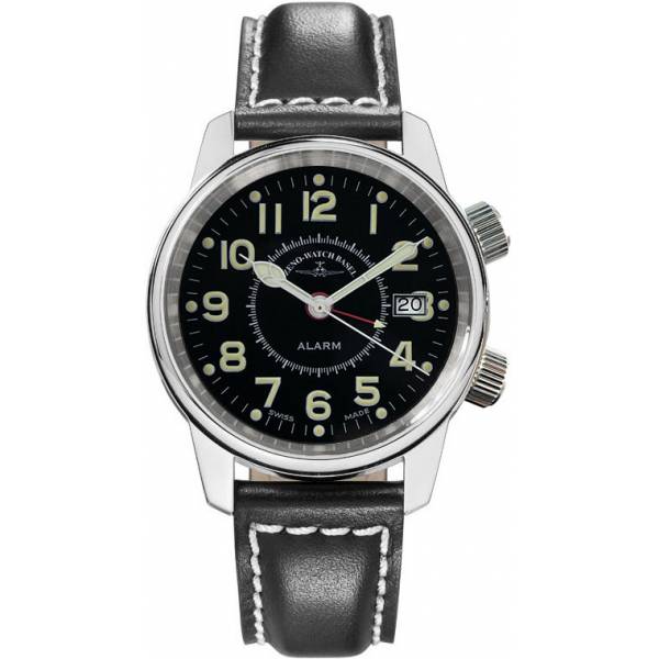 ZENO-WATCH BASEL, Pilot Classic Alarm, Automatik, Fliegeruhr limitiert