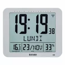 TFA Wochentag Funk Tisch-Wanduhr Thermo-Hygrometer