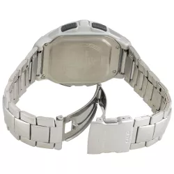 CASIO Digital Funkuhr LCD Wave Ceptor 5 Metalllband