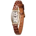 ROSEMONT mini 14K Gold Damenuhren im vintage Look braun