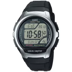 CASIO Digital Funkuhr LCD Wave Ceptor 5 schwarz