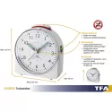 TFA Sunrise Funkwecker Sweep Silent weiss