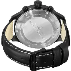 ZENO-WATCH BASEL Pilot Super Oversized XXL Chrono schwarz/weiss