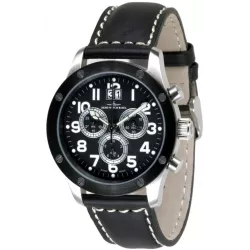 ZENO-WATCH BASEL Pilot Precision Chrono Screws 5040 schwarz