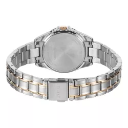 CITIZEN Damen-Funkuhr Eco-Drive Solar teilvergoldet weiss