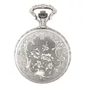 Vintage Taschenuhr Quartz Entenjagd/Jagdhund chrom
