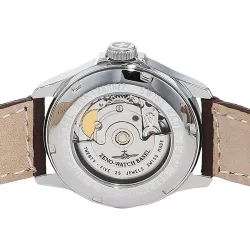 ZENO-WATCH BASEL Retro Basic Automatik Uhr Datum weiss/ros