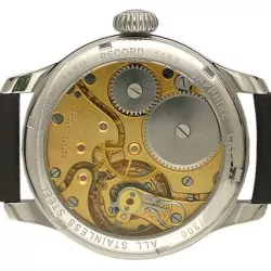 ZENO-WATCH BASEL Retro Record Handaufzug Uhr mit altem Uhrwerk