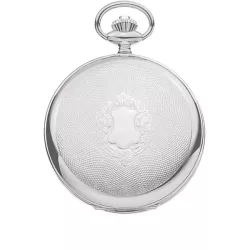 Klassik Taschenuhr Handaufzug Silber Numbers