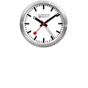MONDAINE Mini Clock kleine SBB Bahnhofs Wecker-Tisch-Wanduhr