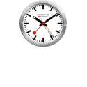 MONDAINE Mini Clock kleine SBB Bahnhofs Wecker-Tisch-Wanduhr