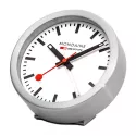 MONDAINE Mini Clock kleine SBB Bahnhofs Wecker-Tisch-Wanduhr