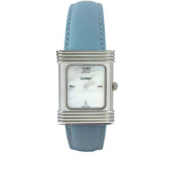 O.J. Perrin Paris, Damenuhr mit 2 Wecheselbänder, blau O.J. Perrin Paris, Damenuhr mit 2 Wecheselbänder, blau