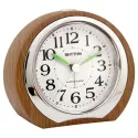 RHYTHM Woody Sweep Silent Wecker braun/weiss