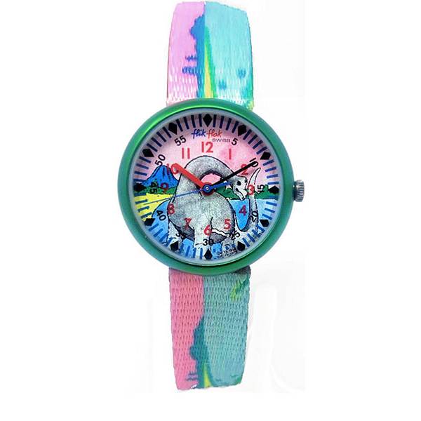 FLIK FLAK® Kinderuhr, Dino grün, Brachiosaurus FLIK FLAK® Kinderuhr, Dino grün, Brachiosaurus