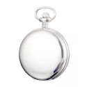 Klassik Taschenuhr Handaufzug Aerowatch Savonette Silber