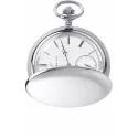 Klassik Taschenuhr Handaufzug Aerowatch Savonette Silber