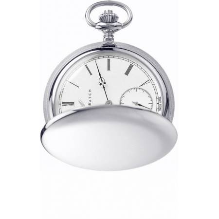 Klassik Taschenuhr Handaufzug Aerowatch Savonette Silber