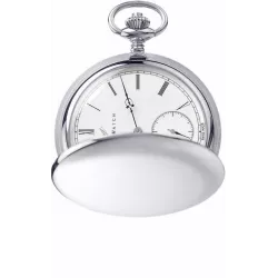 Klassik Taschenuhr Handaufzug Aerowatch Savonette Silber
