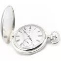 Klassik Taschenuhr Handaufzug Aerowatch Savonette Silber