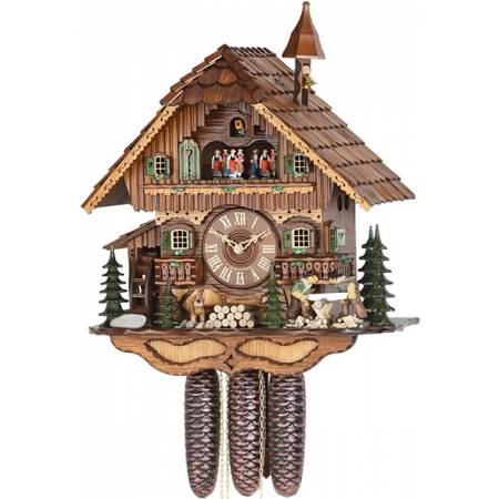 Schweiz Switzerland Kuckucksuhr Holz Magnet Souvenir Suisse,reale Uhr 