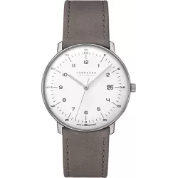 Junghans MAX BILL 38 Mega Solar Funkuhr Titan weiss Zahlen