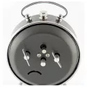 ATLANTA Mechanischer Wecker mit grauem Metallgehäuse