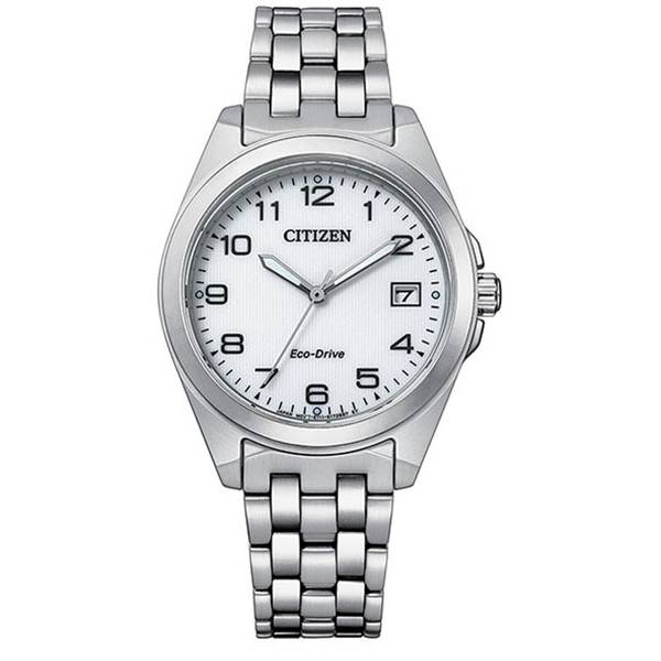 _CITIZEN Elegant Lady, Eco-Drive Solaruhr, Edelstahl Zahlen