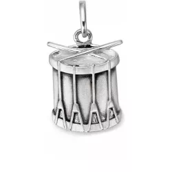 Anhänger Basler Trommel 14mm in Silber