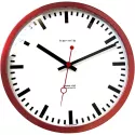 HERMLE Grand Central Station Funkwanduhr rot