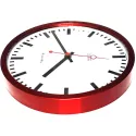 HERMLE Grand Central Station Funkwanduhr rot