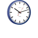 HERMLE Grand Central Station Funkwanduhr blau