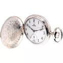 Klassik Taschenuhr Handaufzug Silber Numbers Flora