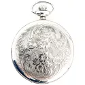 Klassik Taschenuhr Handaufzug Silber Numbers Flora